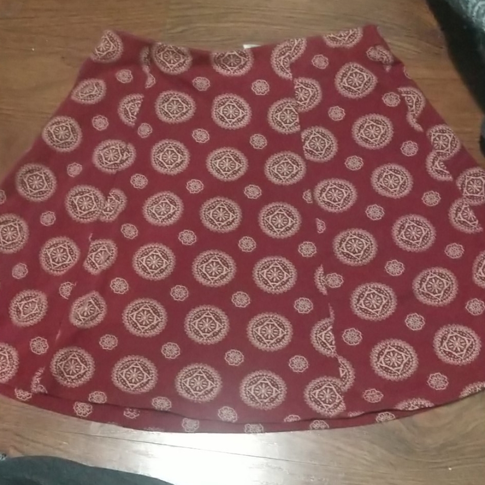 Red skirt